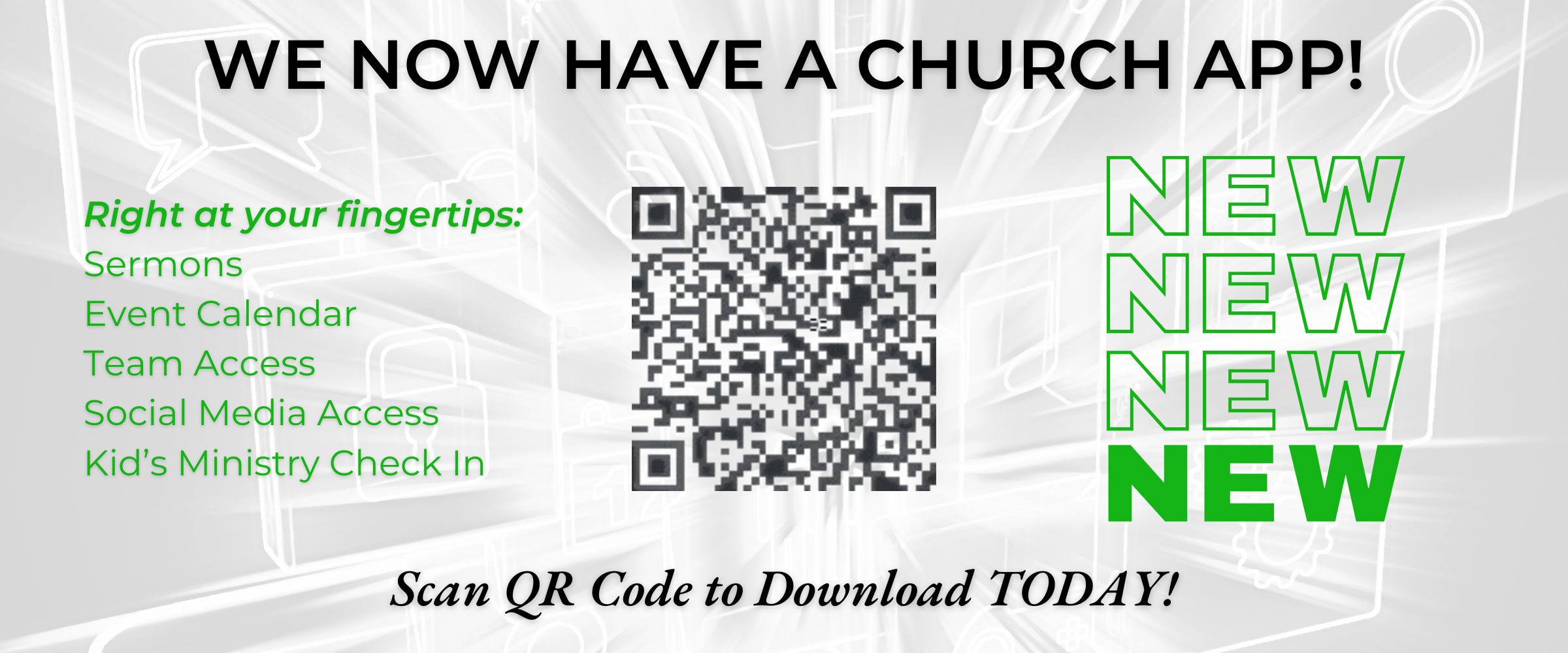 We now have a church app! (1200 x 500 px)